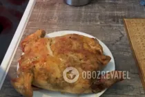 Курица, фаршированная блинами и печенью - Шаг 13 Курица, фаршированная блинами и печенью - Шаг 13