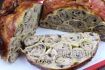 Курица, фаршированная блинами с грибами - Шаг 14 Курица, фаршированная блинами с грибами - Шаг 14