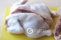 Курица, фаршированная грибами и сыром - Шаг 1 Курица, фаршированная грибами и сыром - Шаг 1