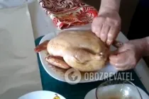 Курица, фаршированная черносливом и яблоками - Шаг 5 Курица, фаршированная черносливом и яблоками - Шаг 5