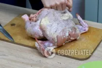 Курица, фаршированная овощами - Шаг 4 Курица, фаршированная овощами - Шаг 4
