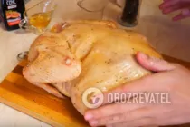 Курка, фарширована рисом і сухофруктами - Крок 4 Курка, фарширована рисом і сухофруктами - Крок 4