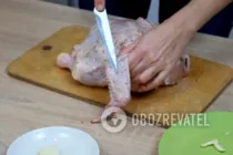 Курица, фаршированная овощами - Шаг 5 Курица, фаршированная овощами - Шаг 5