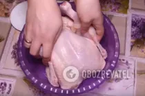 Курка, фарширована ананасами - Крок 4 Курка, фарширована ананасами - Крок 4