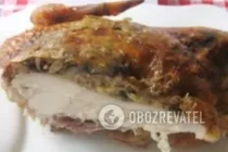 Курица, фаршированная грибами и сыром - Шаг 8 Курица, фаршированная грибами и сыром - Шаг 8