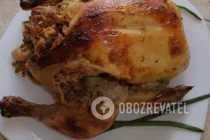 Курица, фаршированная гречкой - Шаг 9 Курица, фаршированная гречкой - Шаг 9