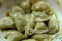 Вареники с грибами и сыром - Шаг 11 Вареники с грибами и сыром - Шаг 11