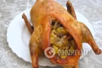 Утка, фаршированная грибами - Шаг 7 Утка, фаршированная грибами - Шаг 7