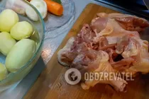 Тушеные окорочка с картошкой - Шаг 1 Тушеные окорочка с картошкой - Шаг 1