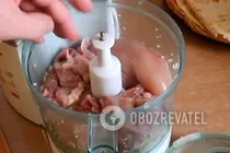 Курица, фаршированная блинами - Шаг 3 Курица, фаршированная блинами - Шаг 3