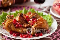 Жареная курица с гранатом - Шаг 8 Жареная курица с гранатом - Шаг 8