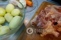 Тушкована курка з картоплею - Крок 1 Тушкована курка з картоплею - Крок 1