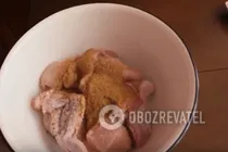 Тушеная курица в мультиварке - Шаг 2 Тушеная курица в мультиварке - Шаг 2