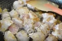 Тушеная курица с грибами - Шаг 4 Тушеная курица с грибами - Шаг 4