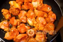 Тушеная курица с овощами - Шаг 4 Тушеная курица с овощами - Шаг 4