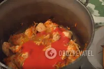 Тушкована курка з капустою - Крок 5 Тушкована курка з капустою - Крок 5