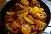 Тушкована курка з картоплею - Крок 6 Тушкована курка з картоплею - Крок 6