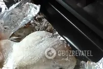 Курица, фаршированная шампиньонами - Шаг 8 Курица, фаршированная шампиньонами - Шаг 8