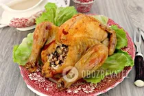 Курица, фаршированная шампиньонами - Шаг 9 Курица, фаршированная шампиньонами - Шаг 9