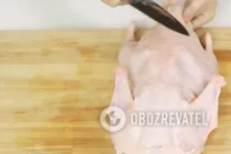 Утка, фаршированная капустой - Шаг 1 Утка, фаршированная капустой - Шаг 1