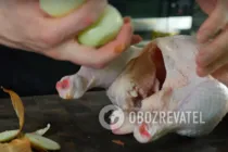 Курица гриль на вертеле в духовке - Шаг 4 Курица гриль на вертеле в духовке - Шаг 4