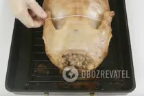Утка, фаршированная капустой - Шаг 7 Утка, фаршированная капустой - Шаг 7