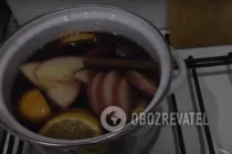 Глинтвейн с апельсином безалкогольный - Шаг 8 Глинтвейн с апельсином безалкогольный - Шаг 8