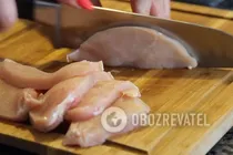 Жареное куриное филе по-французски - Шаг 1 Жареное куриное филе по-французски - Шаг 1
