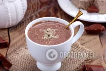 Горячий шоколад с халвой - Шаг 10 Горячий шоколад с халвой - Шаг 10