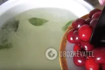 Вишневий лимонад із м'ятою - Крок 4 Вишневий лимонад із м'ятою - Крок 4