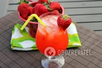 Клубничный лимонад с лимоном - Шаг 8 Клубничный лимонад с лимоном - Шаг 8