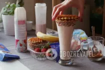 Молочний коктейль з зефіром і вершками - Крок 6 Молочний коктейль з зефіром і вершками - Крок 6