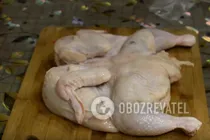 Курица на сковороде гриль - Шаг 1 Курица на сковороде гриль - Шаг 1