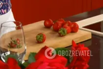 Полуничний коктейль із вином - Крок 1 Полуничний коктейль із вином - Крок 1