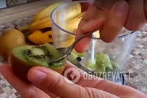 Смузи с бананом и киви - Шаг 1 Смузи с бананом и киви - Шаг 1