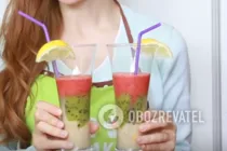 Смузи с клубникой и медом - Шаг 8 Смузи с клубникой и медом - Шаг 8