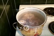 Рассольник с перловкой на свинине - Шаг 1 Рассольник с перловкой на свинине - Шаг 1