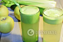 Фреш из огурца и сельдерея - Шаг 7 Фреш из огурца и сельдерея - Шаг 7