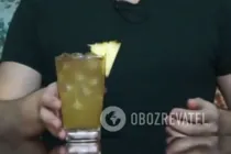 Коктейль с ромом и ананасовым соком - Шаг 7 Коктейль с ромом и ананасовым соком - Шаг 7