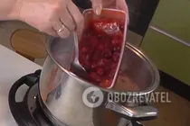 Полунично-вишневий кисіль - Крок 5 Полунично-вишневий кисіль - Крок 5