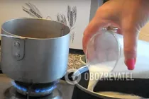 Молочный кисель с шоколадом и малиной - Шаг 2 Молочный кисель с шоколадом и малиной - Шаг 2
