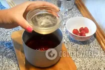 Молочный кисель с шоколадом и малиной - Шаг 7 Молочный кисель с шоколадом и малиной - Шаг 7