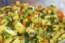 Мариновані кабачки з оцтом і олією - Крок 5 Мариновані кабачки з оцтом і олією - Крок 5