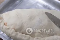 Кальцоне з ковбасою і болгарським перцем - Крок 12 Кальцоне з ковбасою і болгарським перцем - Крок 12
