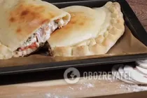 Кальцоне з грибами і куркою - Крок 11 Кальцоне з грибами і куркою - Крок 11