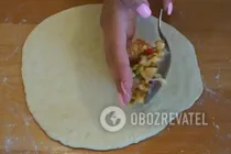 Кальцоне з курячим філе - Крок 12 Кальцоне з курячим філе - Крок 12