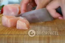 Кальцоне з курячим філе - Крок 3 Кальцоне з курячим філе - Крок 3