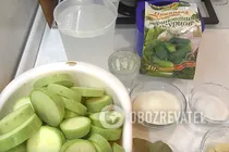 Маринованные кабачки в кисло-сладком маринаде - Шаг 1 Маринованные кабачки в кисло-сладком маринаде - Шаг 1