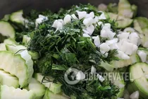 Маринованные кабачки с горчицей и чесноком - Шаг 3 Маринованные кабачки с горчицей и чесноком - Шаг 3