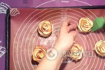Быстрые розы с яблоками - Шаг 7 Быстрые розы с яблоками - Шаг 7
